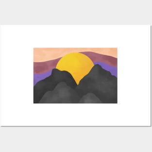 Mountain Sunset Posters and Art